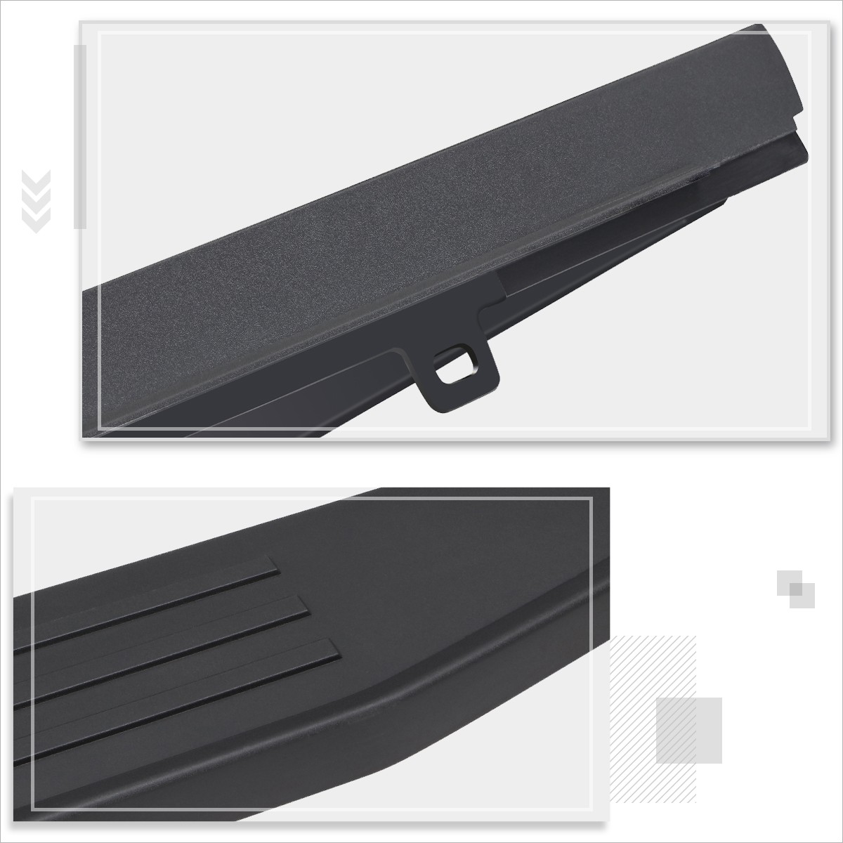 For 05-18 Ford F150 Tailgate Top Rail Molding Trim Truck Bed Cap Protector Cover