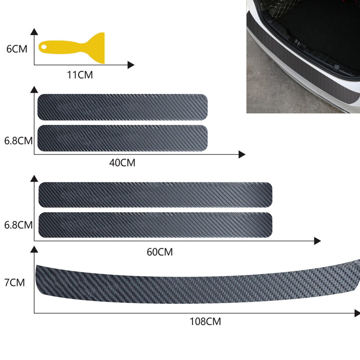 Car Door Sill Plate Protector Cover Sticker Scuff Anti Scratch Anti Kick