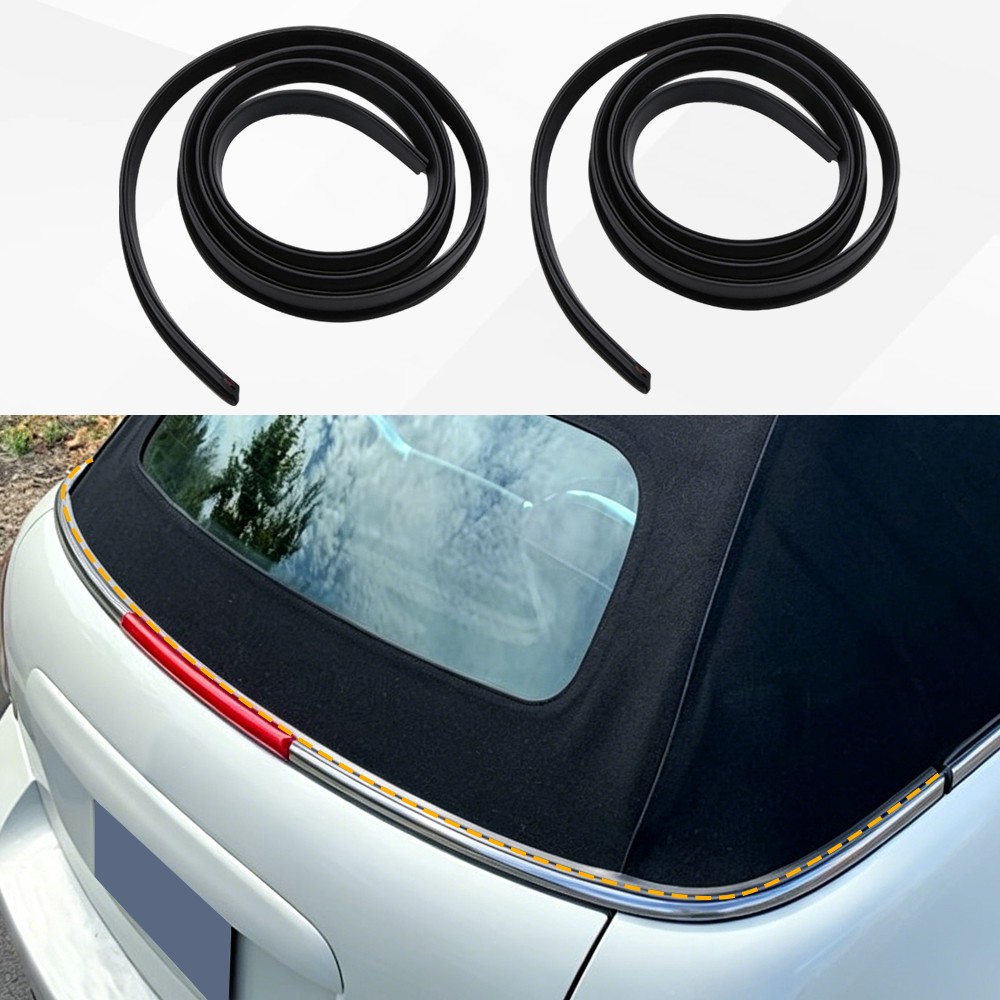 2Pcs For Mini Cooper Convertible R52 R57 2004-2015 Roof Moulding Trim Seal Kit