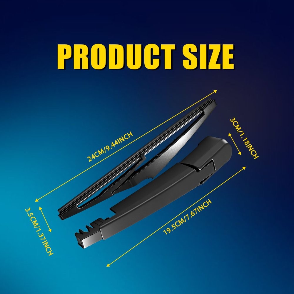 1Set Fit 2016-2022 Chevy Spark Rear Wiper Arm With Blade Kit 95391371 95391372