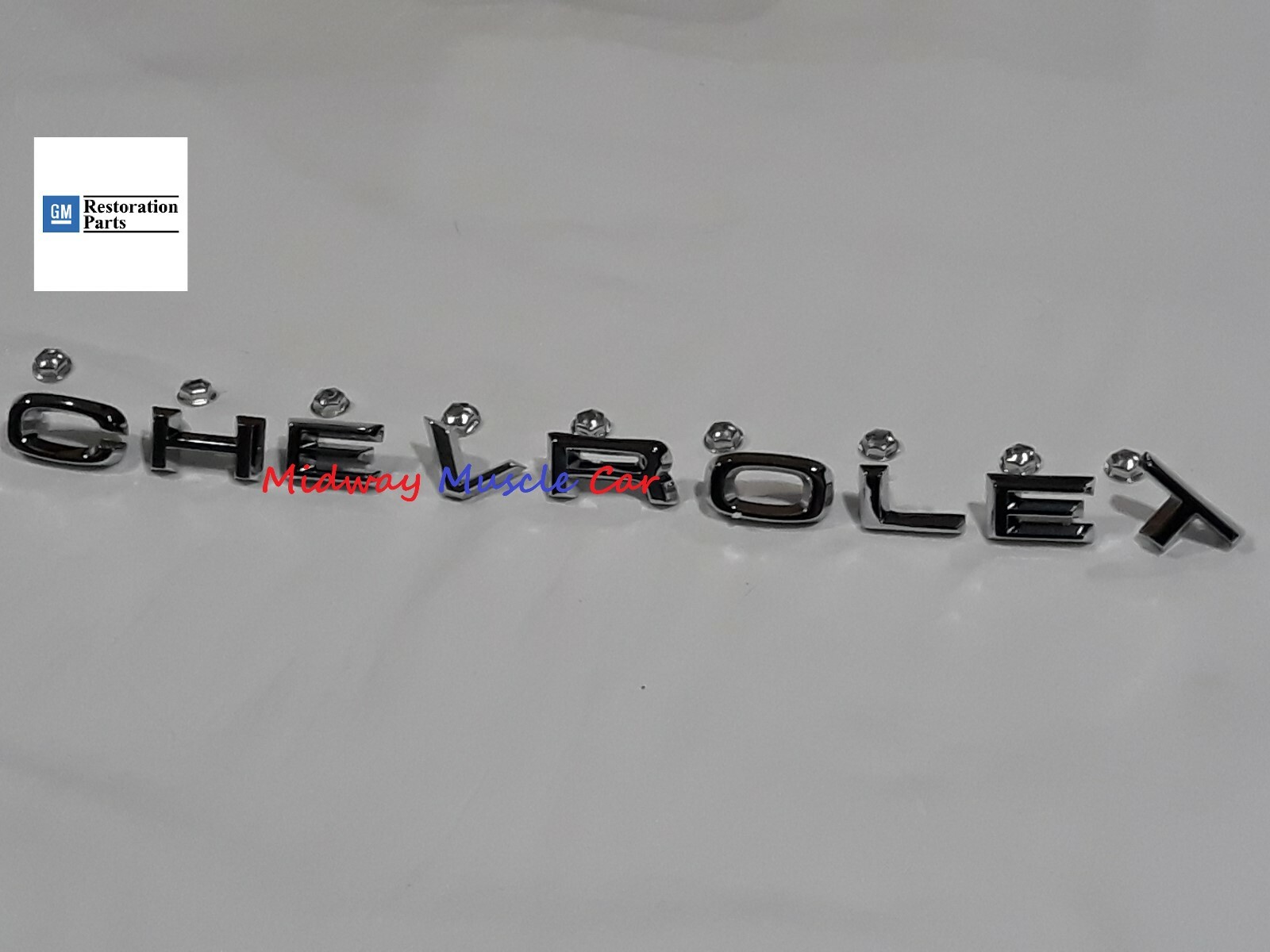hood letters emblem (9 pc) 67 68 Chevy C10 K10 Pickup Truck Suburban GM resto