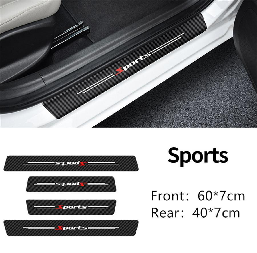 Car Door Plate Sill Scuff Cover Anti Scratch Decal Sticker Protector Universal