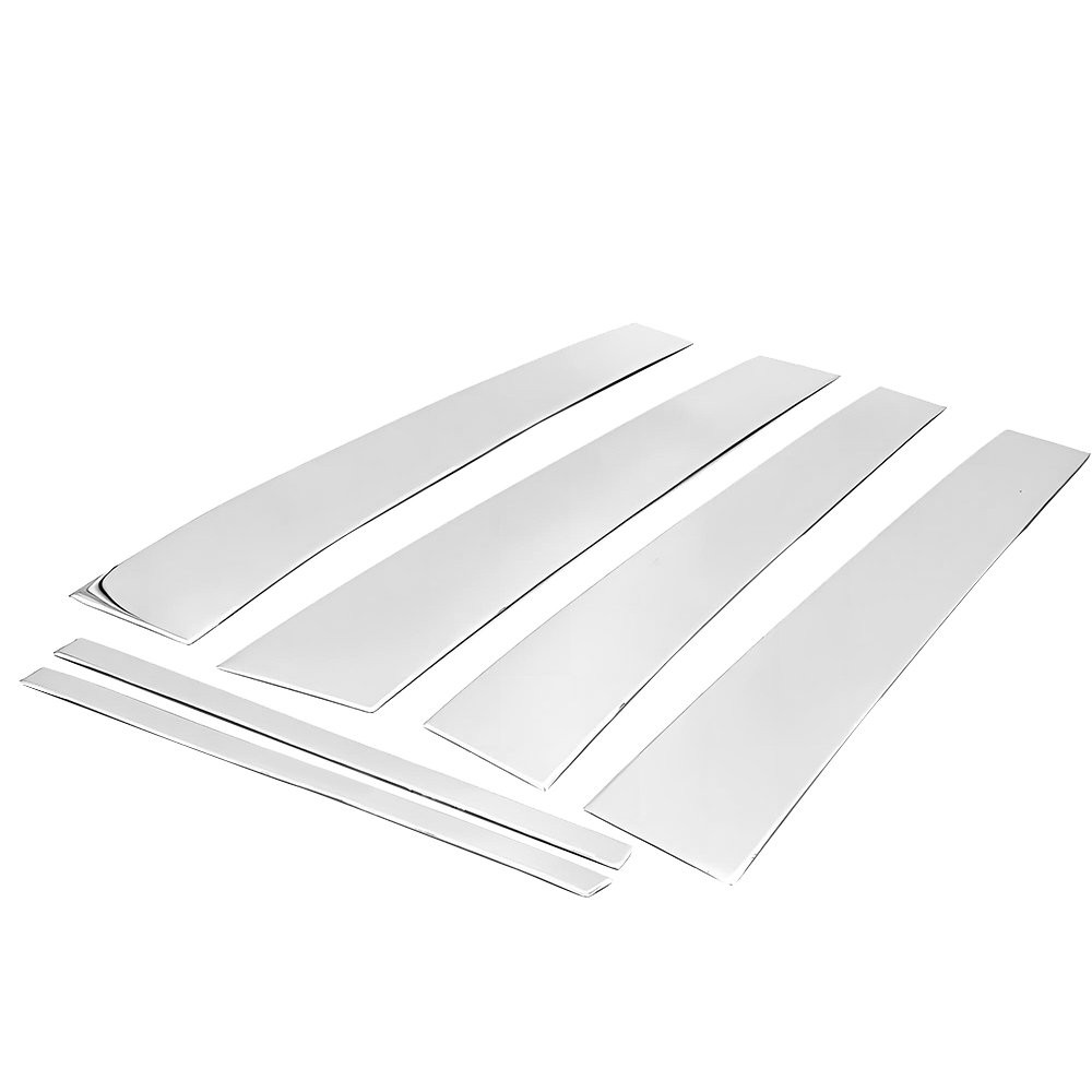 Chrome For 2008-2012 Honda Accord Pillar Posts Cover Door Trim Window Decal 6x