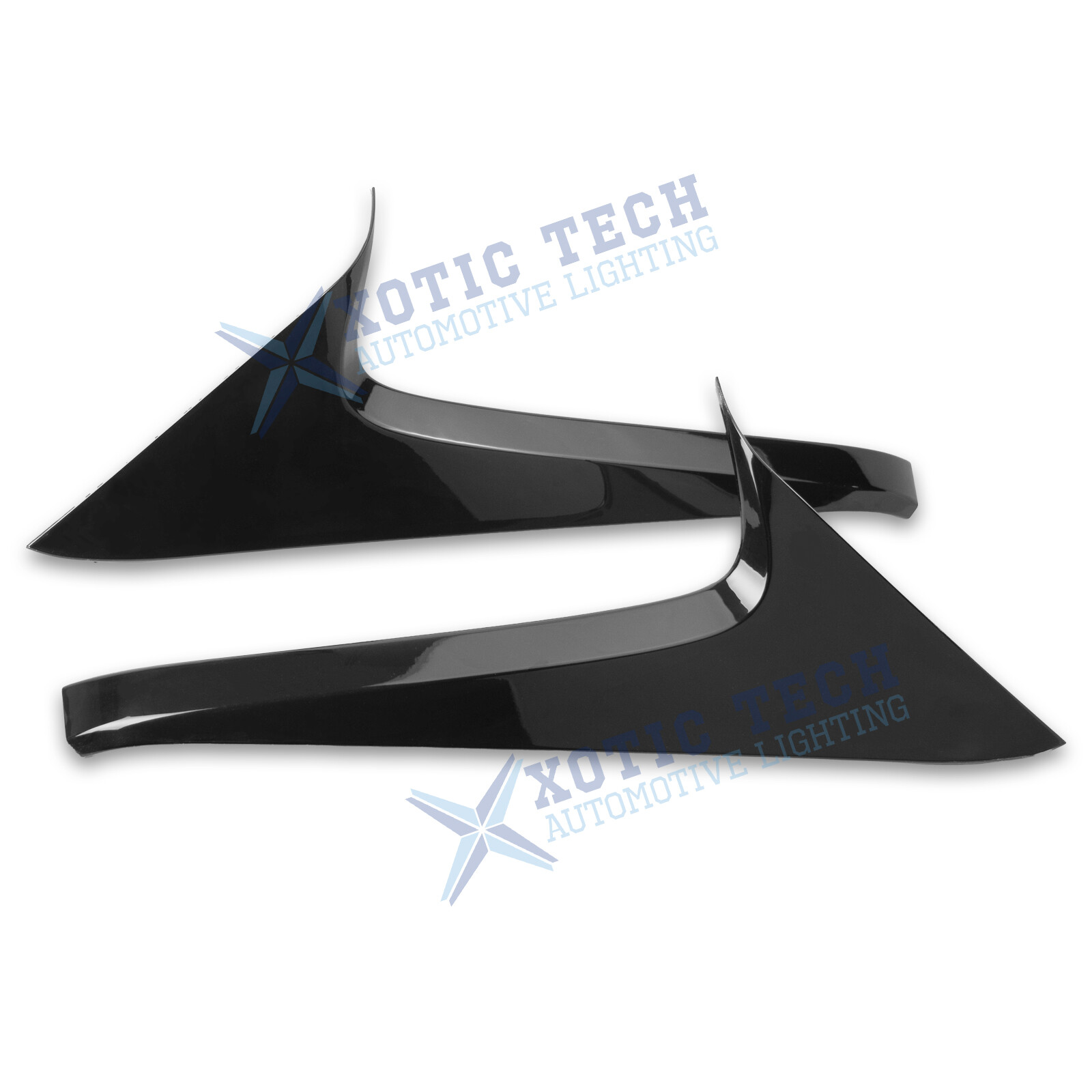 JDM Glossy Black Rear Window Sill C Pillar Cover Trim For Toyota RAV4 2019-2024