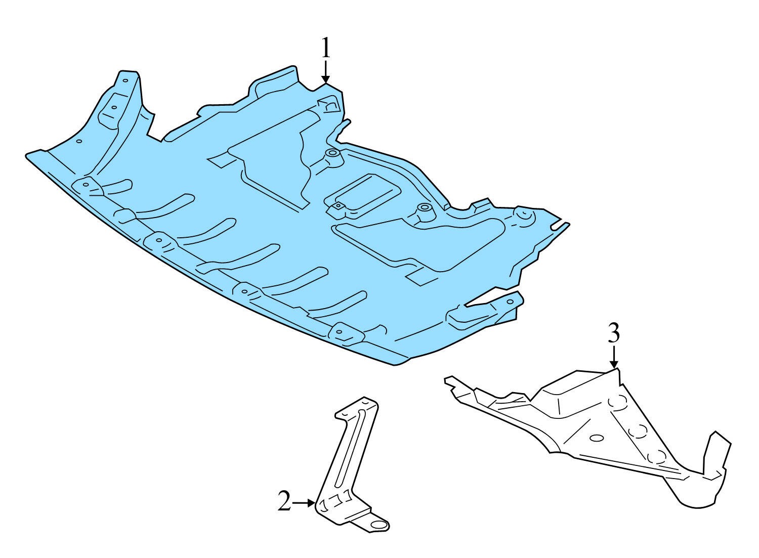 2011-2013 BMW X5 – Front Belly PAN 7233968