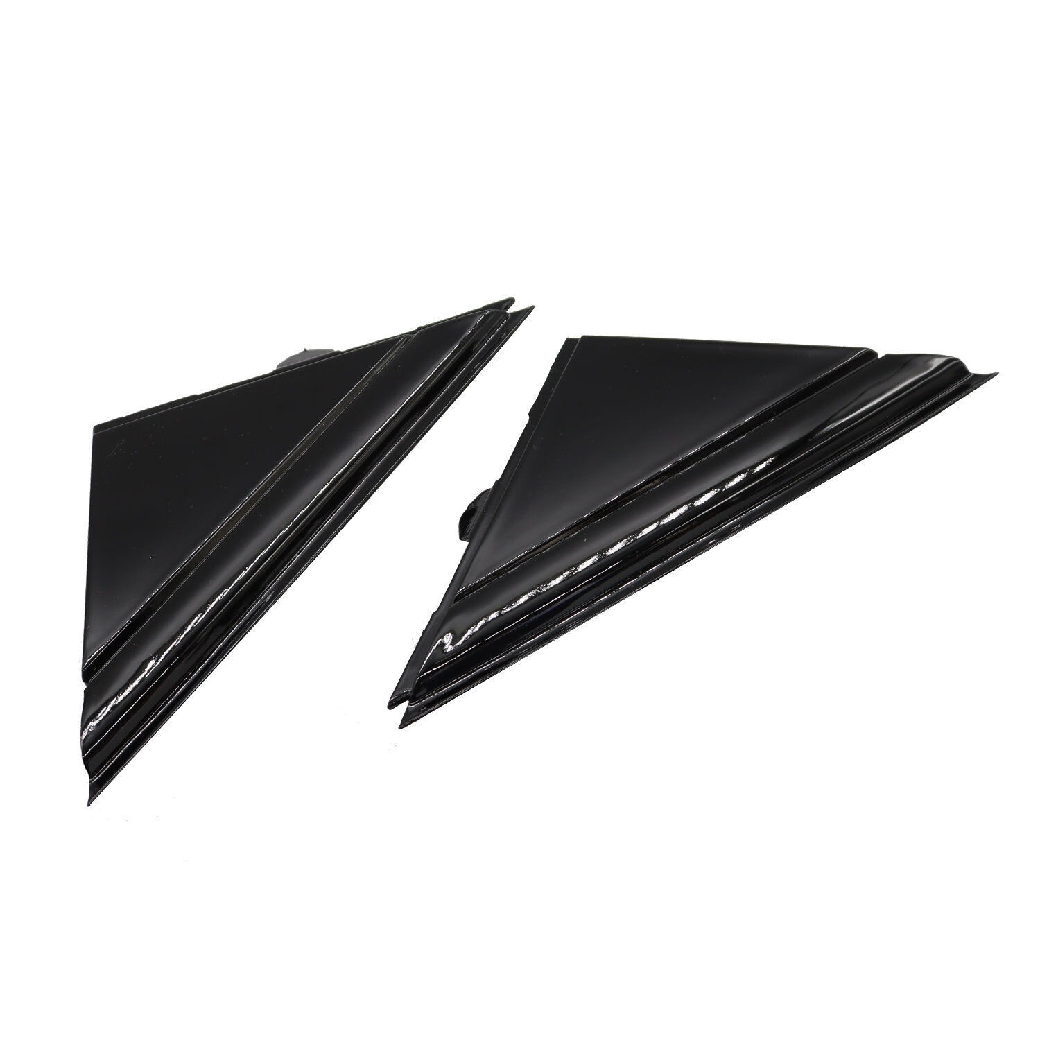 Left+Right Window Fender Side Mirror Corner Molding Trim For Fiat 500 2012-2019