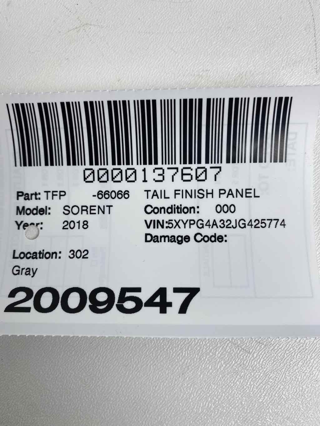Finish Panel Mpulding W Camera Gray OE 87371c6000 Fits KIA SORENTO 2016-2020
