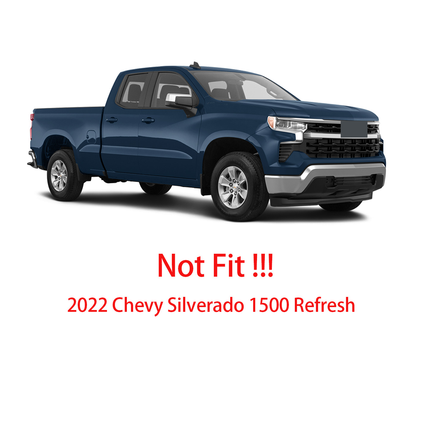Front Bumper End Cap For 2019-2022 Chevrolet Silverado 1500 w/ Bracket