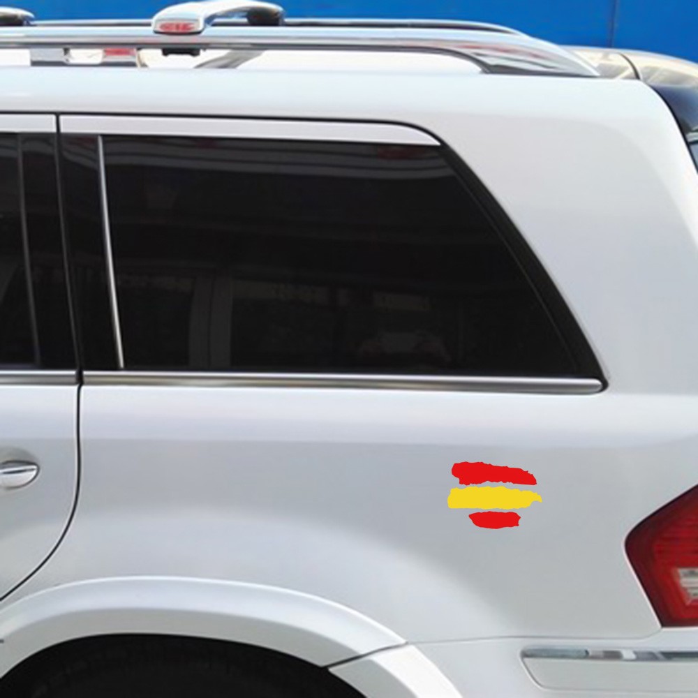 4Pcs Spain Vinyl Decal Stickers Accessories Universal for Cars Motorcycles Bikes