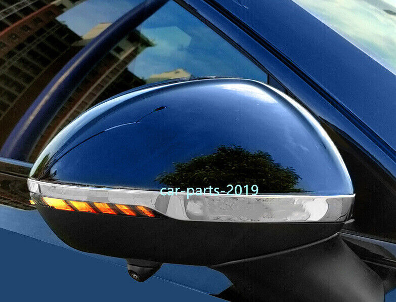 2x Chrome steel Door Rearview Mirror Strip cover trim For Buick Envision 21-2024