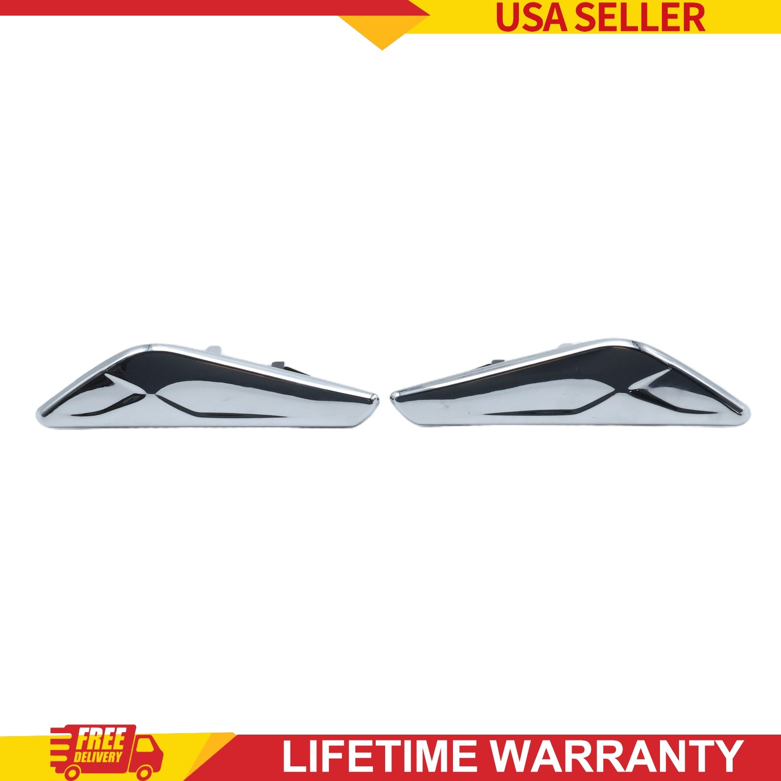 Left & Right Side Fender Chrome Emblem Moulding For BMW X3 F25 X4 F26 15-17