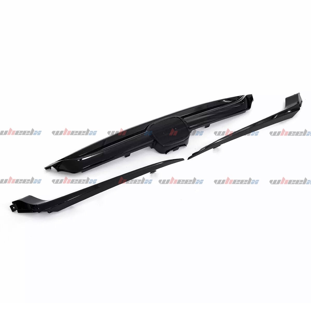 For Honda Accord 2018-2020 Glossy Black JDM Style Front Grille W/ Black Garnish