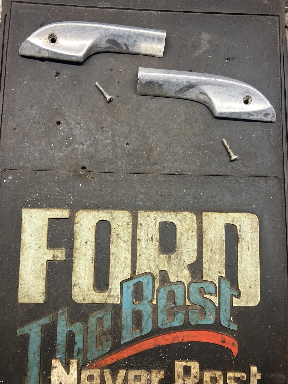 70-72 FORD TRUCK HOOD LIP TRIM LH RH Ends F100 250 350 1970-1972