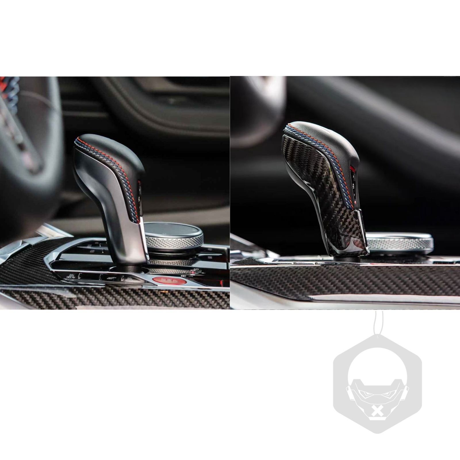 Real Carbon Fiber Gear Shift Knob Cover Fits BMW F97 F98 F95 F96 X3M X4M X5M X6M