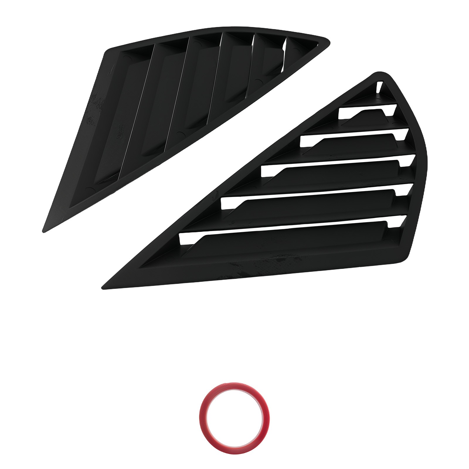 Black Window Louvers ABS for Ford Fusion Mondeo 2013-2020 Gloss Painted