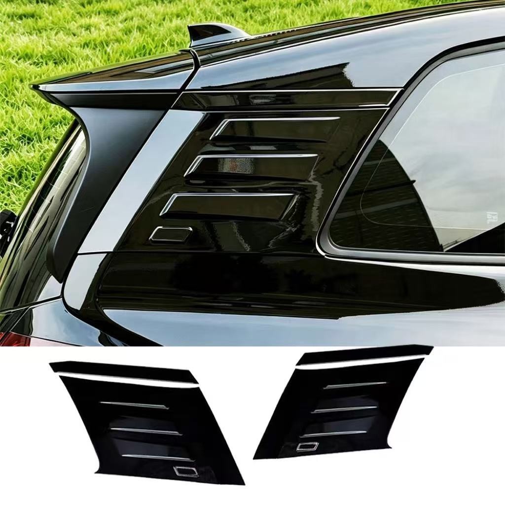 For TOYOTA RAV4 2026 Glossy Black Rear Air Flow Vent Side C-Pillar Decor Trim 2X