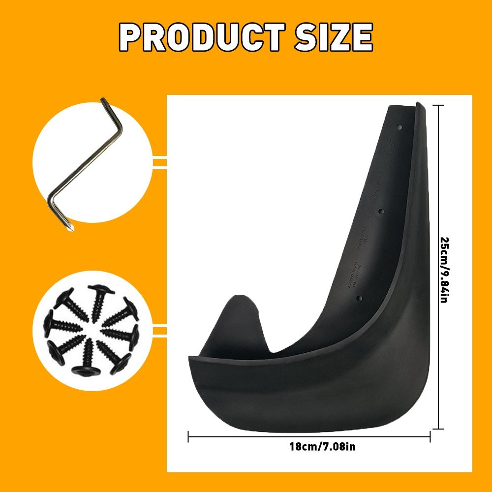 Car Mud Flaps Splash Guard Fenders for Front Rear Auto Accessories Universal Fit