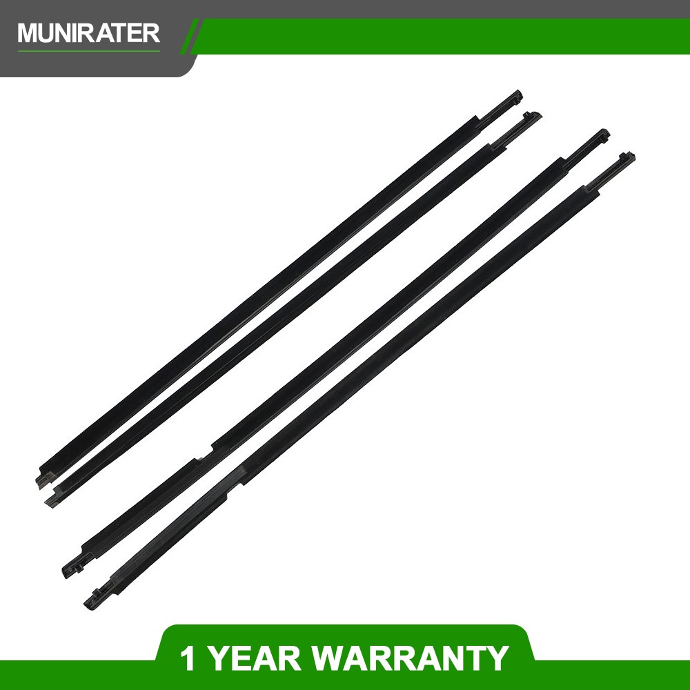 For Toyota RAV4 2013-2018 4X Chrome Window Weatherstrip Moulding Trim Seal Belt