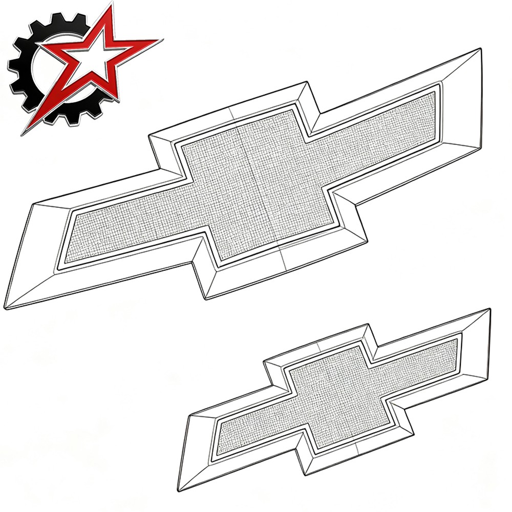84690302 Chrome Black 23295091 84690296 2PCS