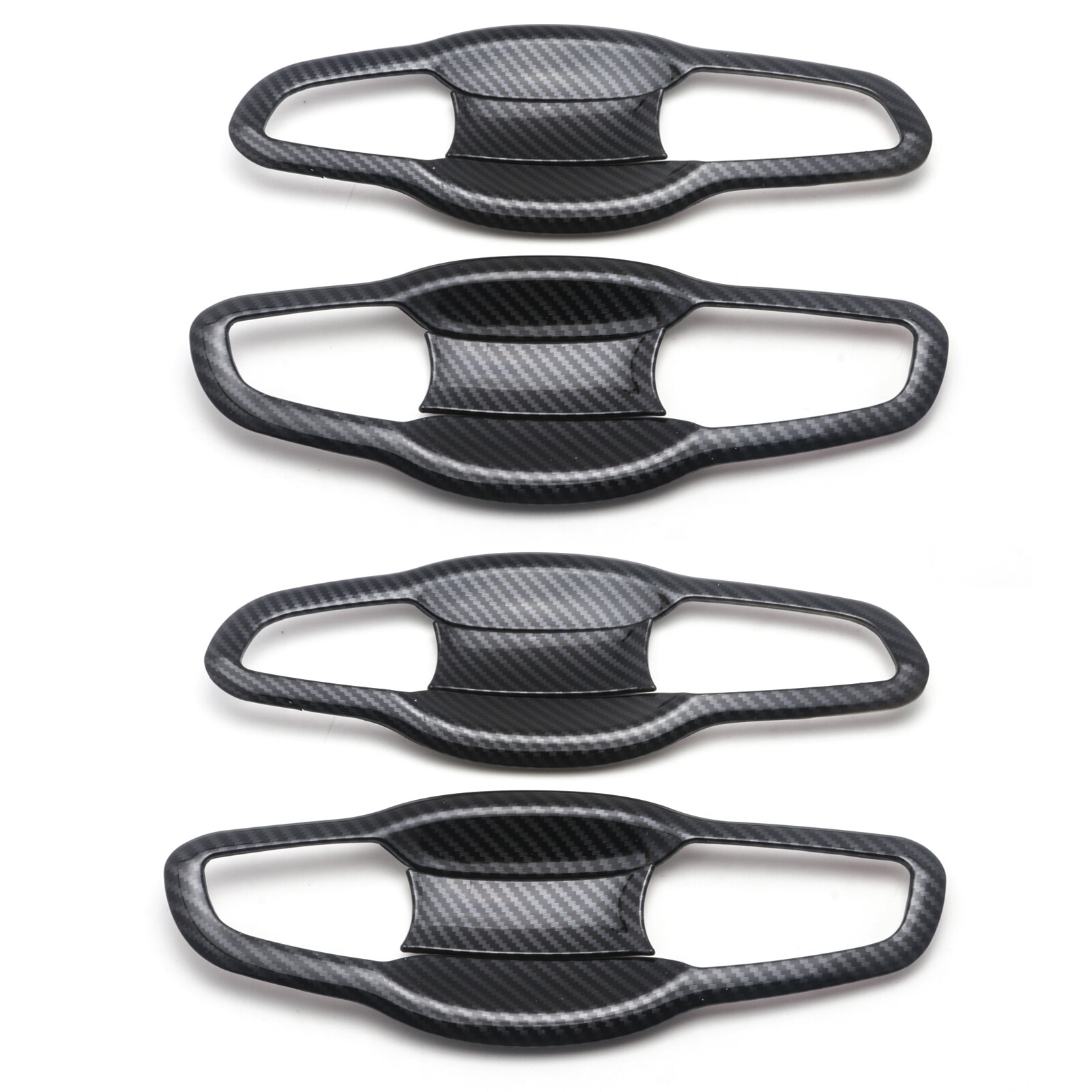 Carbon Fiber Pattern Door Handle Bowl Cover Trims For Honda CR-V CRV 2017-2022