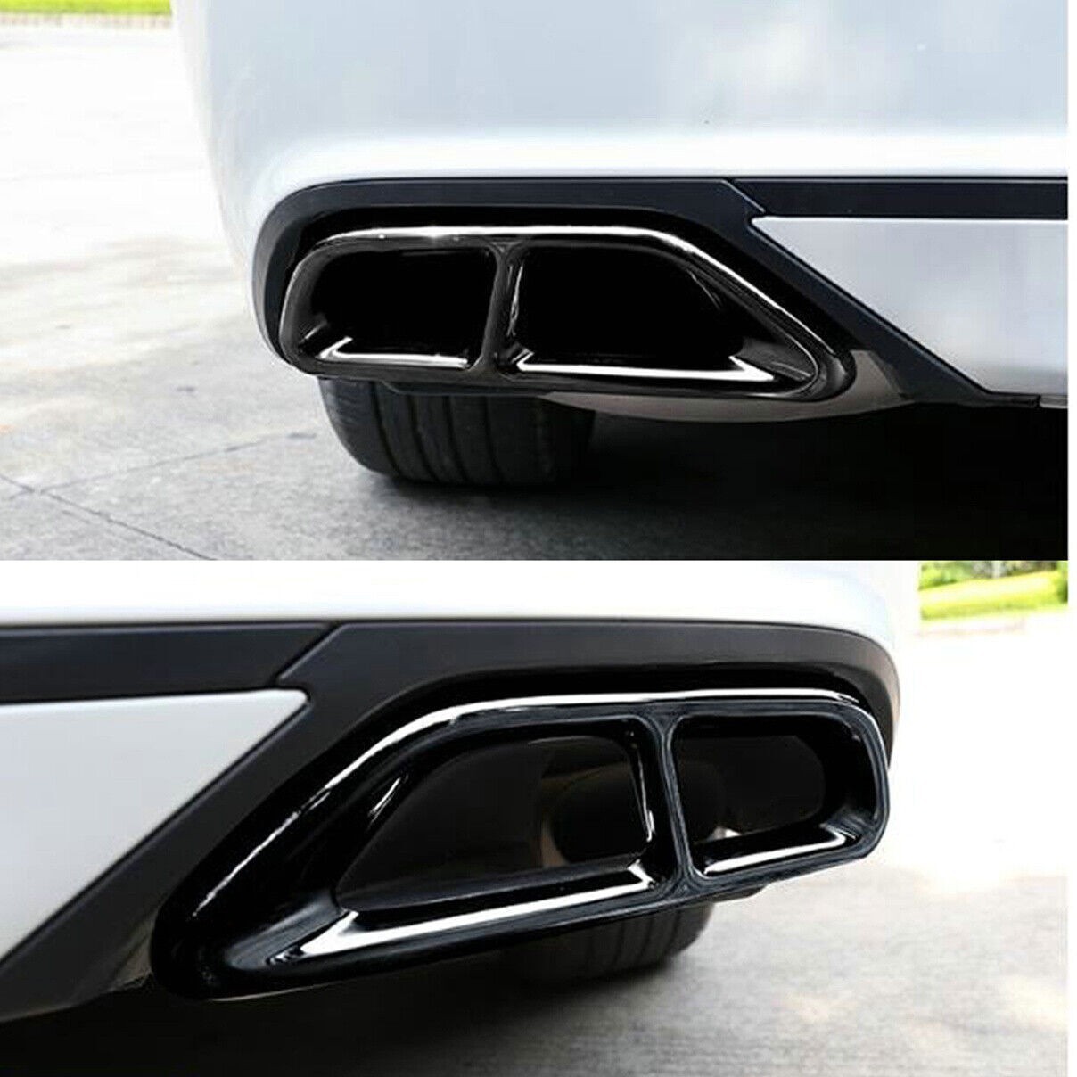 Car Rear Exhaust Pipe Cover Trim Muffler Tip For Honda Accord 2018-2022