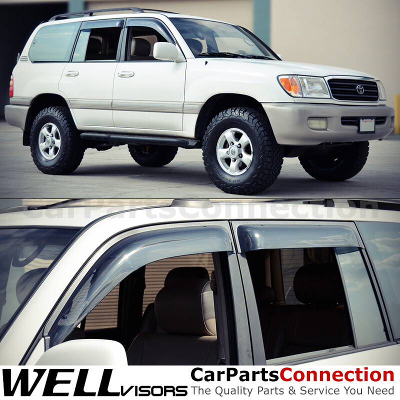 WellVisors Window Side Visor 1998-2007 For Toyota Land Cruiser Side Deflectors