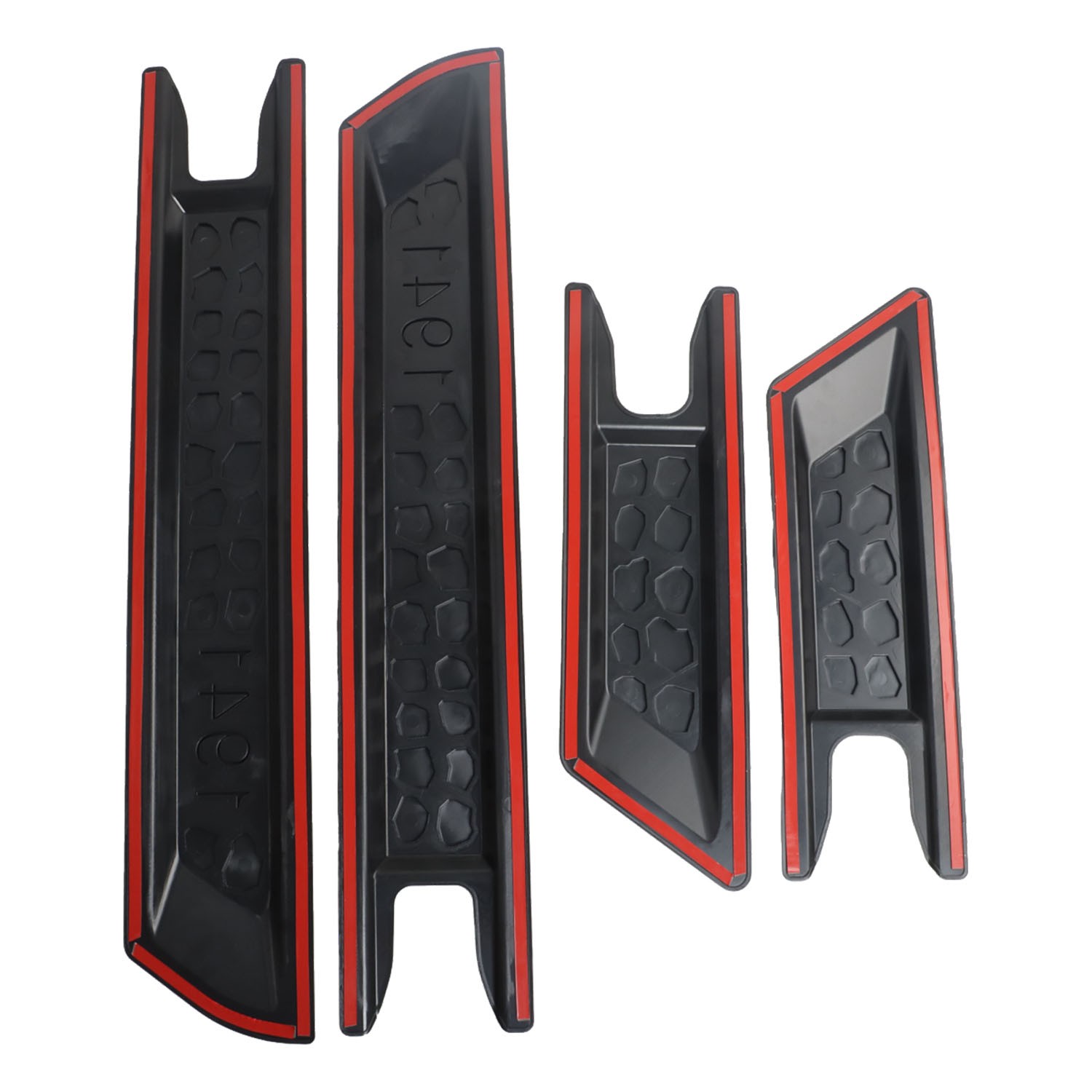 Side Door Garnish Scratch Resistant Cover Black for Jeep Wrangler Gladiator