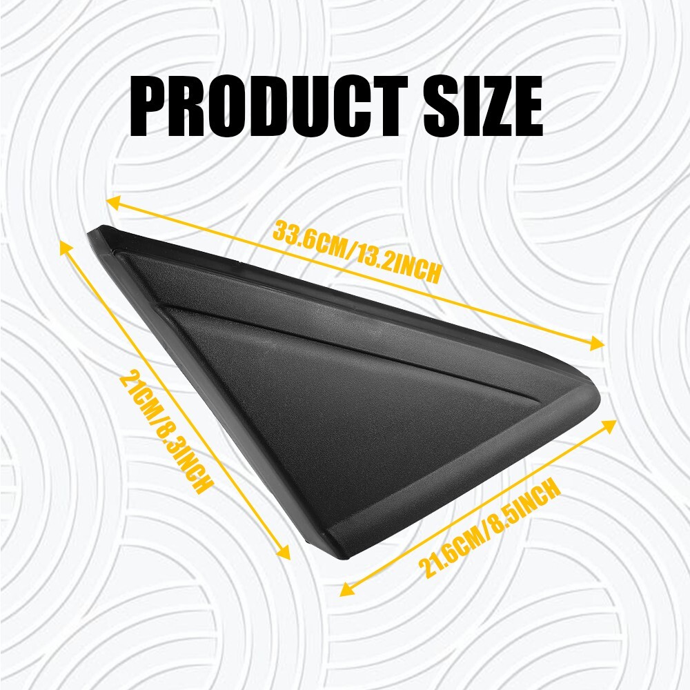 Right Side RH Mirror Corner Triangle Cover Pillar Trim for 2013-2019 Ford Escape