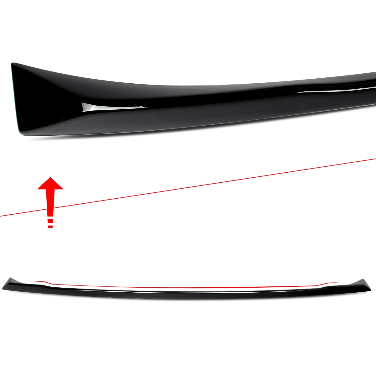 For 2019-2025 BMW G05 X5 M50i M60i Gloss Black Rear Trunk Spoiler Wing Lip ABS