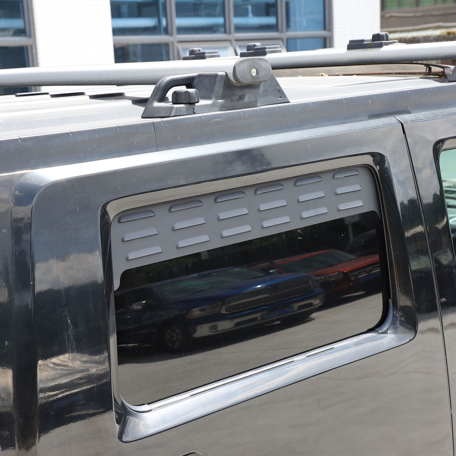 Rear Door Window Louver Air Vent Panel Trim For Hummer H2 2003-2009 Accessories