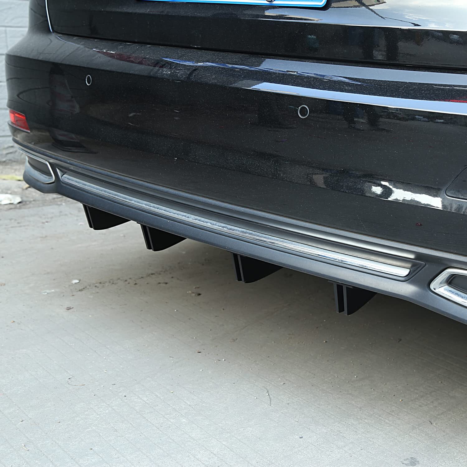 For Chevy Malibu RS Rear Lip Bumper Diffuser Shark 5-Fin Spoiler Wing Splitter