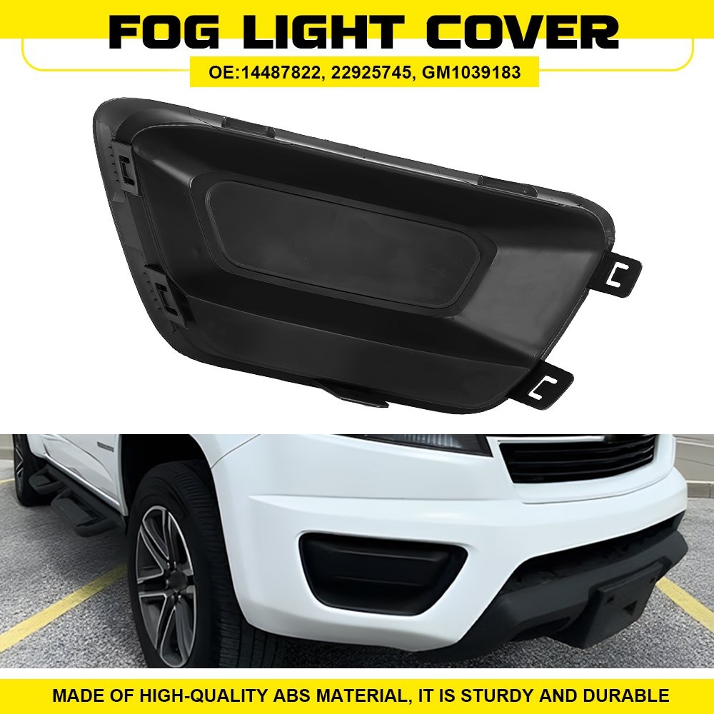 RH Passenger Front Bumper Fog Light Cover Fits 2015-2020 Chevrolet Colorado EAW