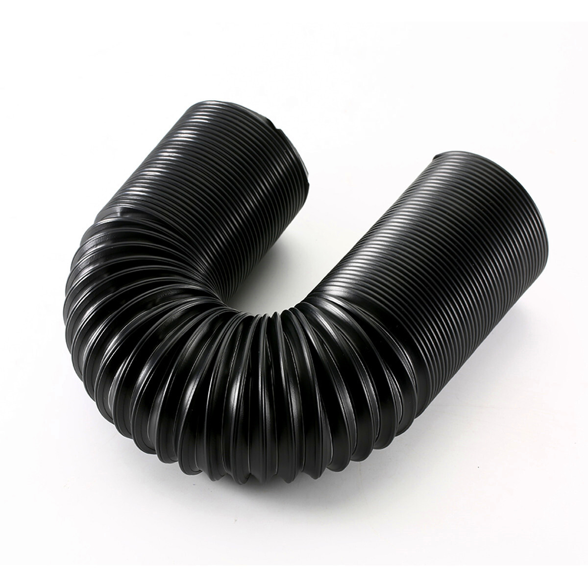 63mm Flexible Intake Hose Ducting Feed Pipe Tube For Car Cold Air Filter Black