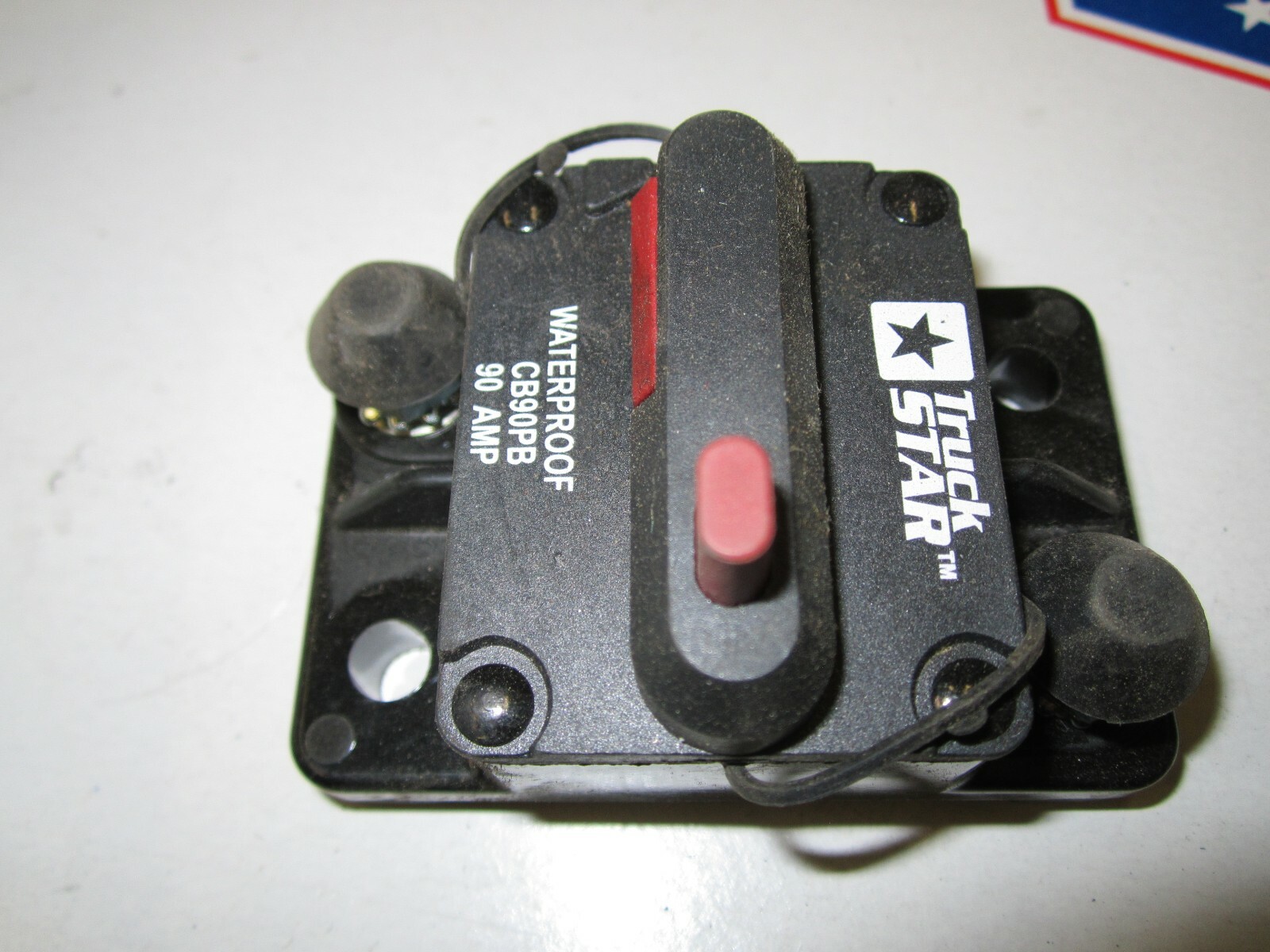 BUYERS PRODUCTS CB90PB Automotive Circuit Breaker,CB,90A,12VDC S# RB