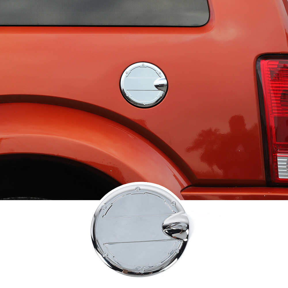 Door Fuel Tank Gas Cap Cover Trim Panel Chrome For Dodge Nitro Jeep Liberty07-12