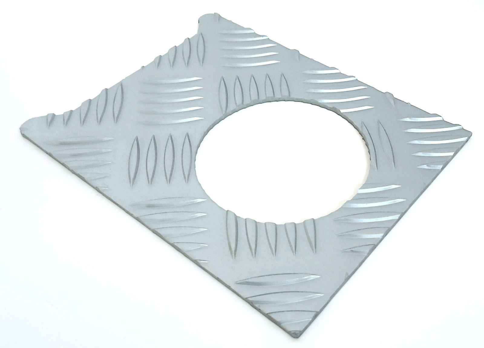 Land Rover Centre LTD Fuel FIller Chequer Plate in Satin LR176S-3