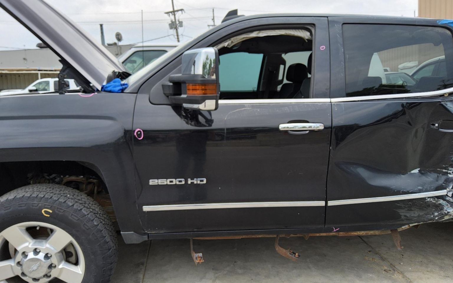 CHEVROLET SILVERADO 2500 PICKUP 2015-2019 RIGHT CENTER PILLAR CREW CAB 1667165