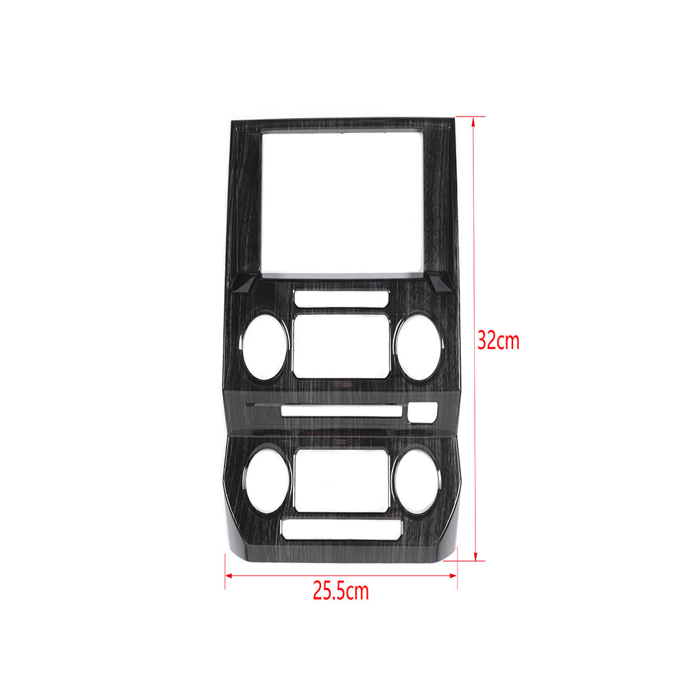 Central Control Navigation Panel Trim Cover For Ford F150 2015+ Black Wood Grain