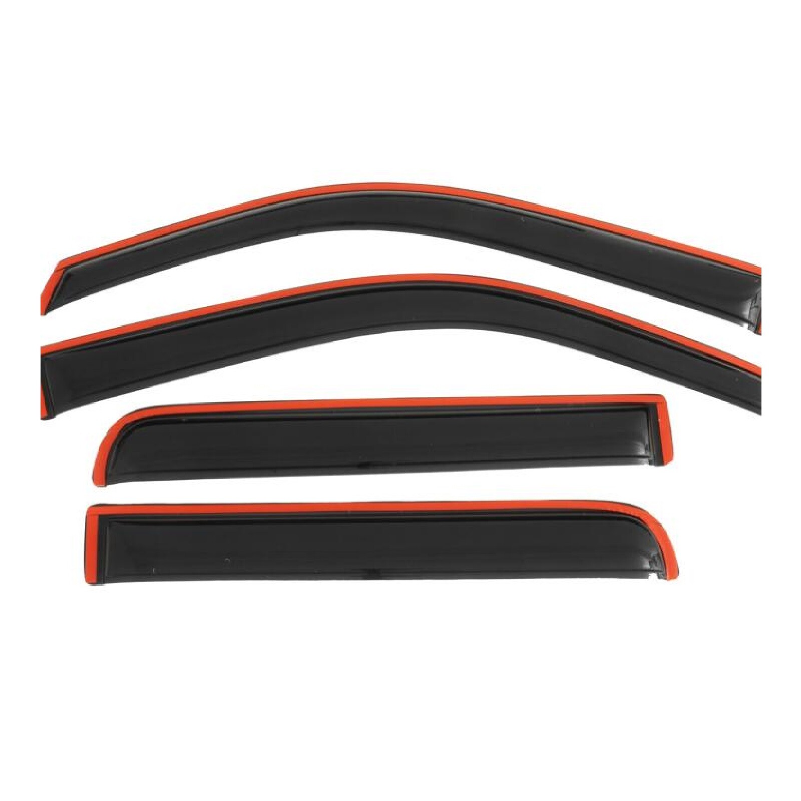 AVS Front & Rear In-Channel Acrylic Window Ventvisors for 09-14 F-150 Crew Cab