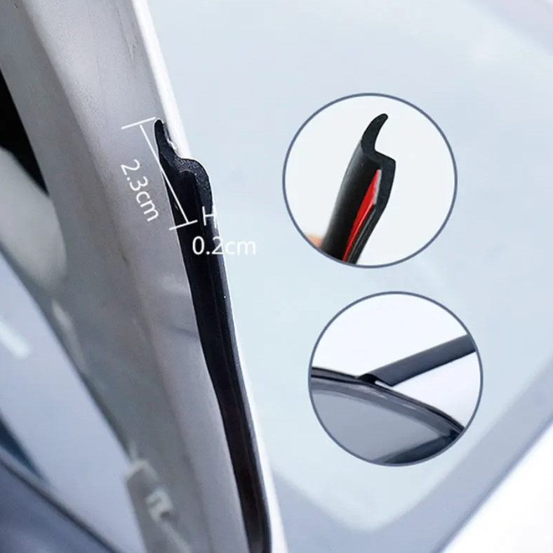 1pc 4m Car Hood Seal Strip Rubber Gap Filler Waterproof Noise Insulation – NEW