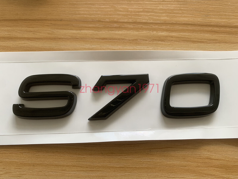 Glossy Black ” S70 ” Number Letters Rear Trunk Emblem Badge For Volvo S70