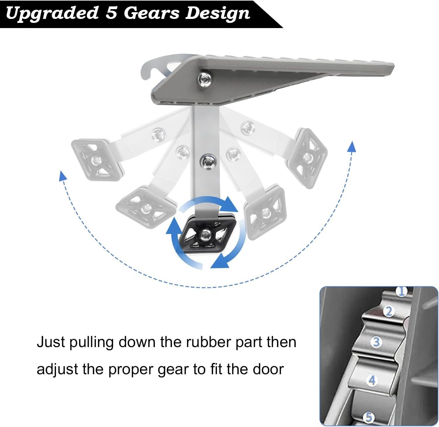 Lightweight Foldable Car Door Step with Anti-Slip Design – 400 lbs Capacity
