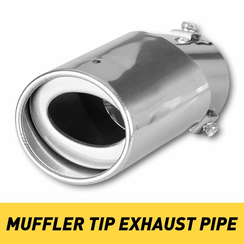 Car Exhaust Muffler Tail Stainless Pipe Tip Steel Replacement Accessories CN