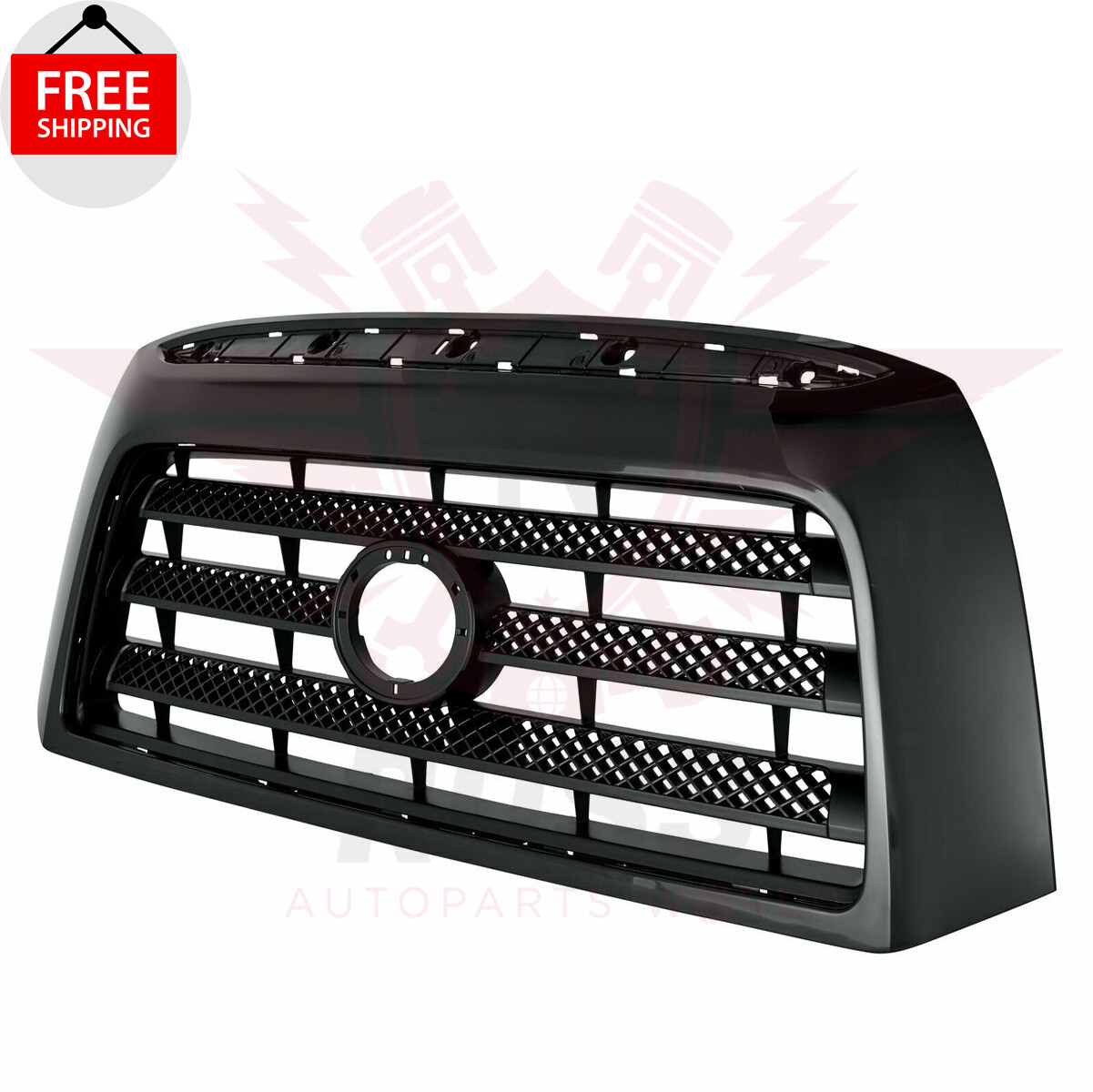 New Front Bumper Grille Black Insert With Black Frame For 2007-09 TOYOTA TUNDRA