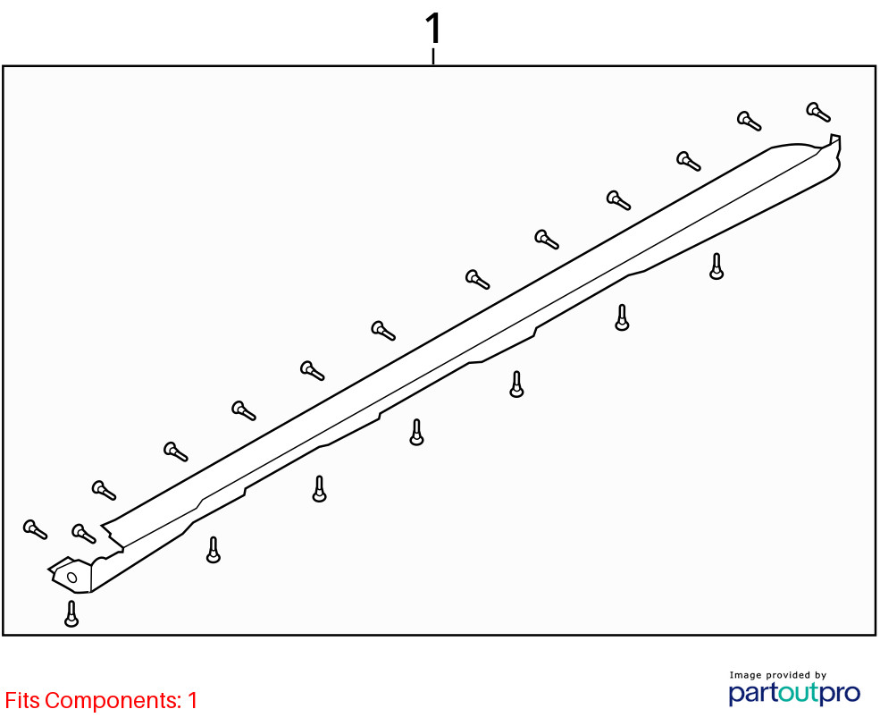RIGHT BLK ROCKER PANEL MOULDING OEM 2018 HYUNDAI KONA 87752J9500PGY