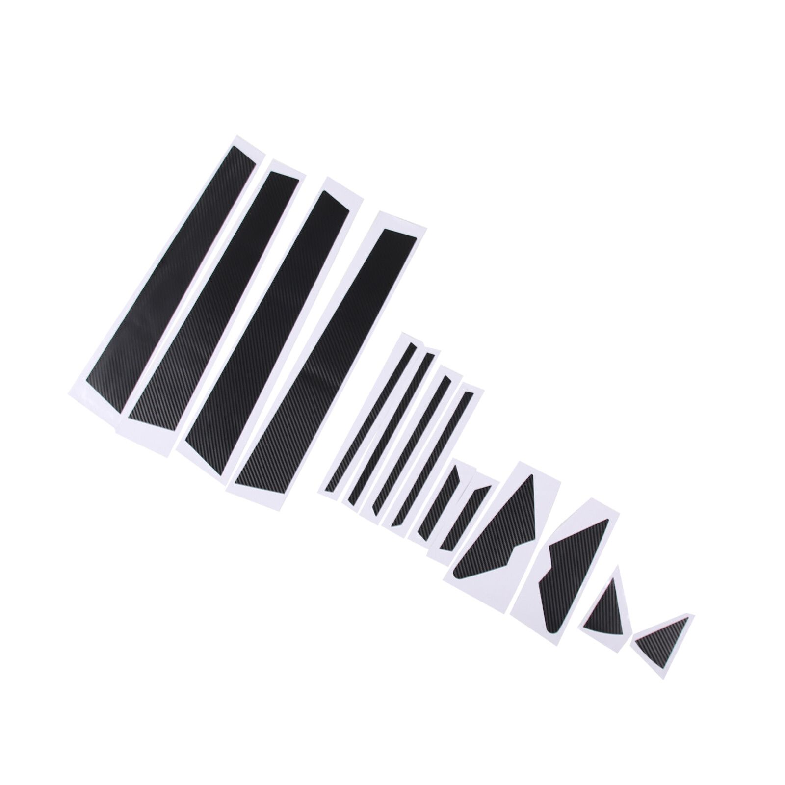 14PCS Carbon Fiber Texture Pillar Post Overlay Decal Vinyls For Subaru WRX 22-23