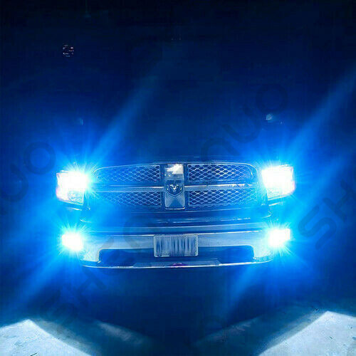 For GMC Acadia 2007 2008-2011 2012 8000K Front COB LED Headlight + Fog Light C9L