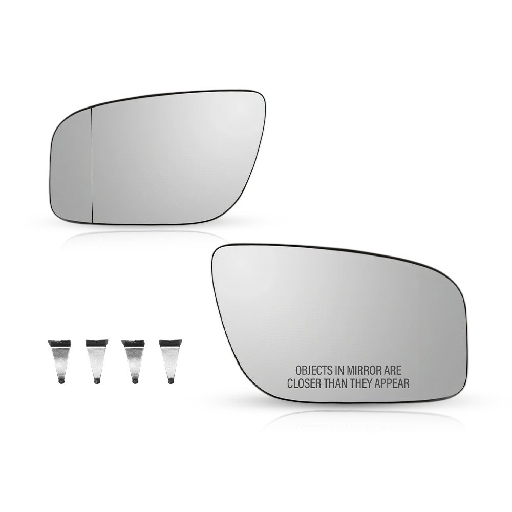 Mirror Glass Heated Backing Plate Right Left Side For 2007 Mercedes-Benz E280 2x