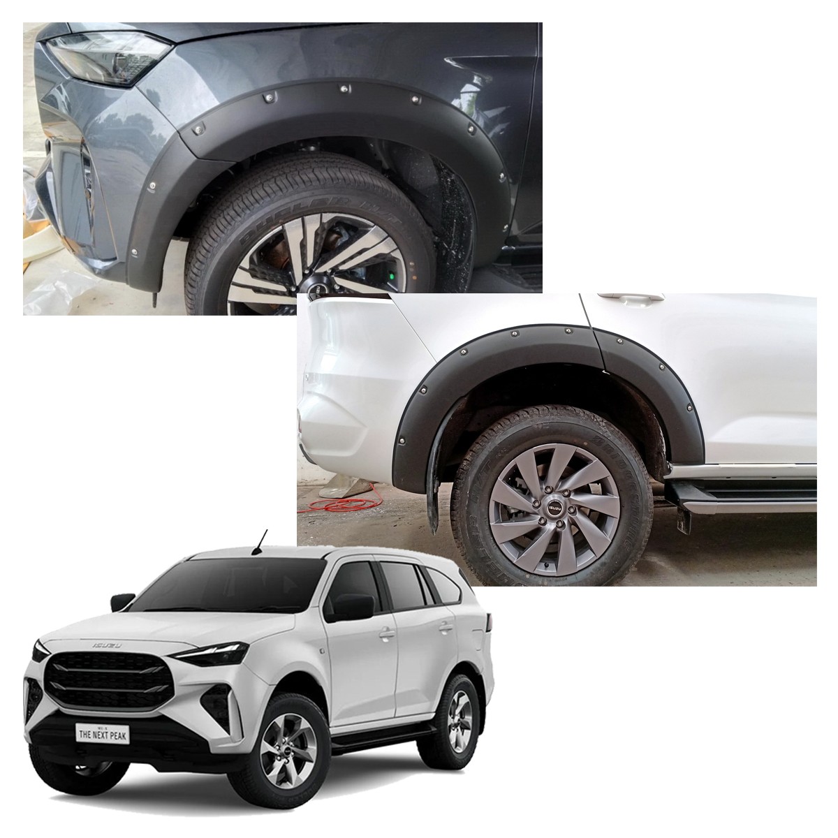 Set Fender Flares Arch Pin V3 For Isuzu Mu-x MuX 4WD 2WD Facelift 2024 – ’25