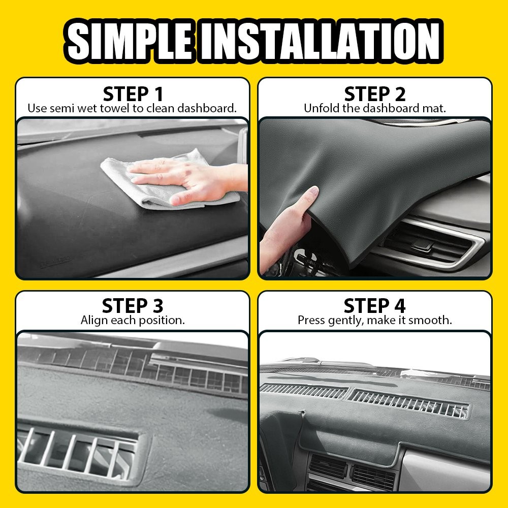 For Chevrolet 1998-1994 C1500 Dash Mat Dashboard Cover Dashmat Protector Gray